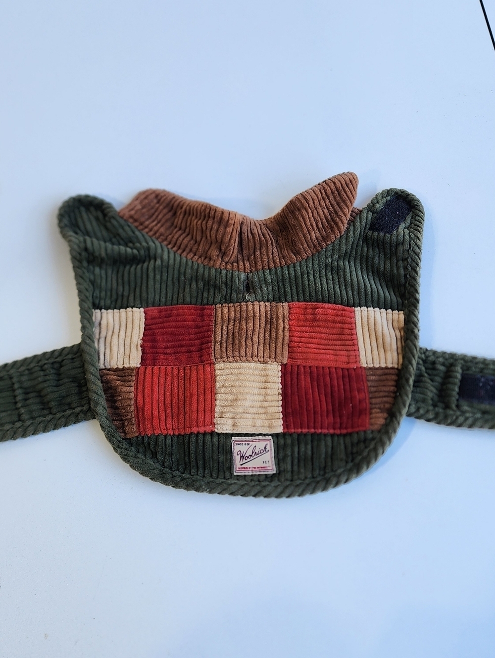 Woolrich Pet Dog Corduroy Patchwork Coat Vest Fall Winter Jacket OS - Picture 11 of 11
